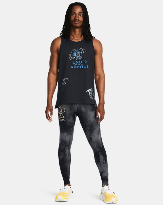Men's UA Launch Tights in Black image number 2
